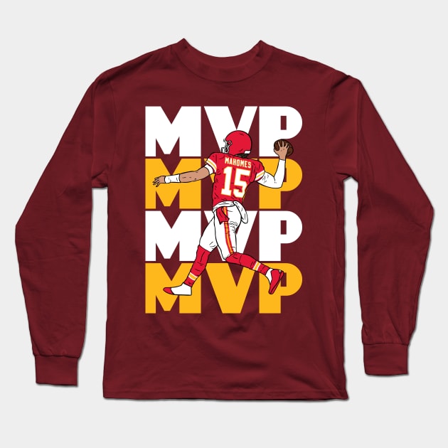 Pat Mahomes MVP Long Sleeve T-Shirt by Caloy